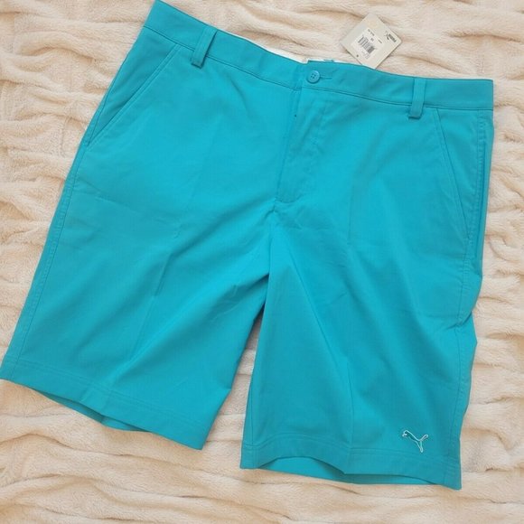 Puma Other - PUMA GOLF Blue Bird Moisture Wicking 4-way Stretch CELL SHORTS 38 MEN NWT $65.00